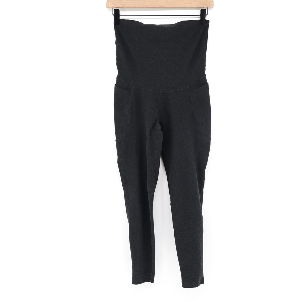 Beyond Yoga Women's Spacedye Love The Bump Midi Maternity Leggings Charcoal Sz M